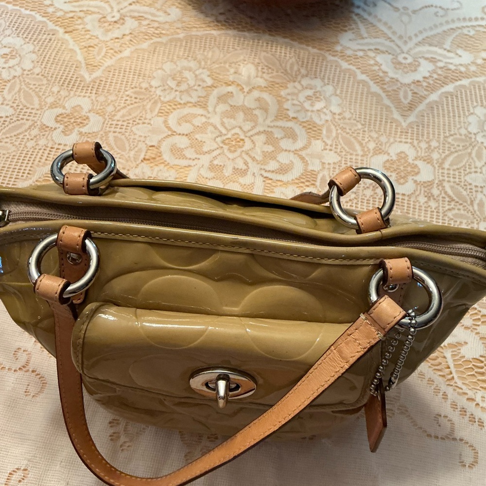 Coach Yellow Handbag F14729 - Picture 5 of 12
